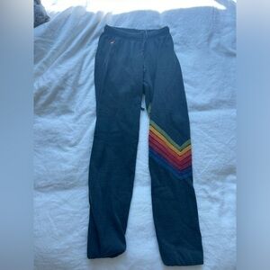 AVIATOR NATION RAINBOW STRIPED SWEATS